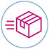 Picture of a box in transit, depicting point of sale support services